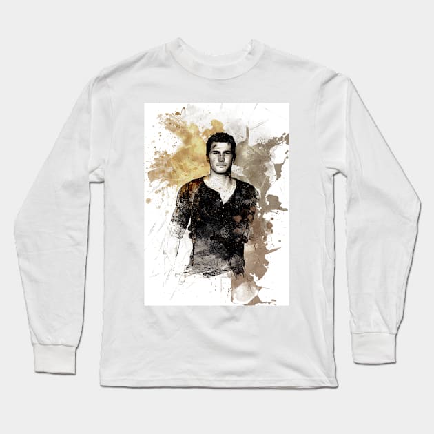 Nathan - Uncharted painting Long Sleeve T-Shirt by Stylizing4You